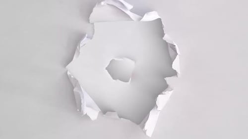 Layered White Paper Burst Rips