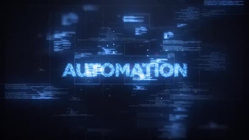 Futuristic Digital Code Text Reveal for Technology Projects