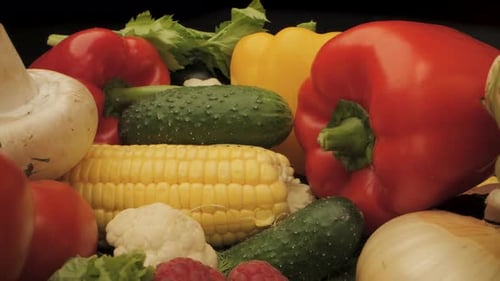 Fresh Vegetables Close Up Colorful and Healthy