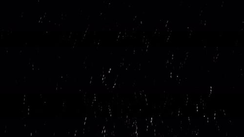 Real snow, falling snow, isolated on black background