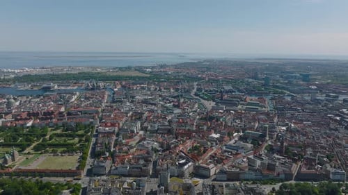 Aerial Panoramic View of Metropolis