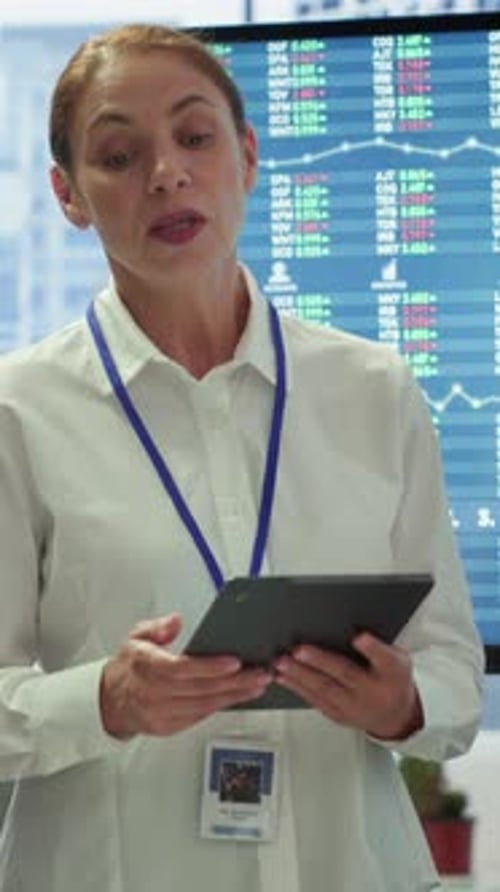 Vertical Video Business Coworkers Engaging in a Collaborative Startup Meeting