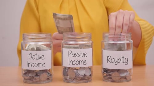 Saving Money from Active Income, Passive Income and Royality, Indian Rupee