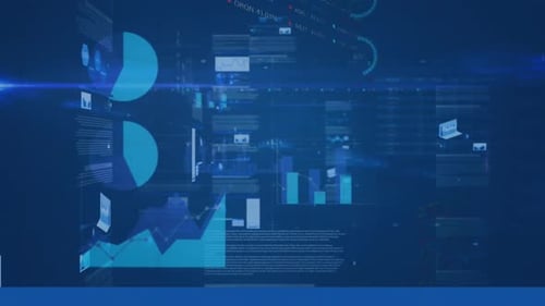 Futuristic Corporate Data Stream Animation