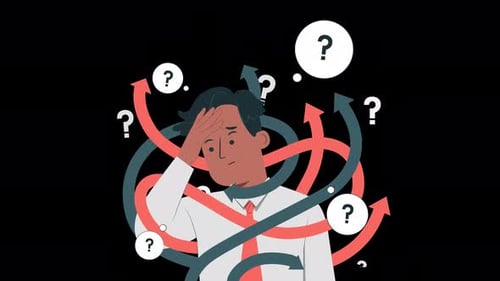 Hombre pensando qué decisión tomar con el canal alfa