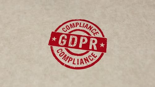 GDPR Compliance stamp and stamping