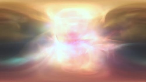 Abstrakte geschlungene Wellen aus Linien transparenter, irisierender glühender magischer Energie. Video 4k, 60 Bilder pro Sekunde