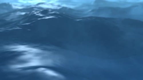 Deep Blue Ocean Surface Motion
