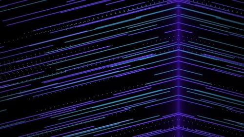 Futuristic Data Stream Motion Graphics Loop Background
