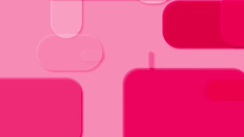Pink Geometric Shapes Modern Background Loop Animation