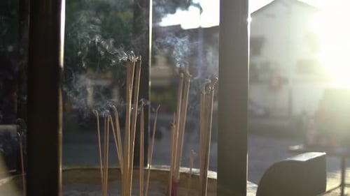 Joss Stick at the temple. Prayer for fortune