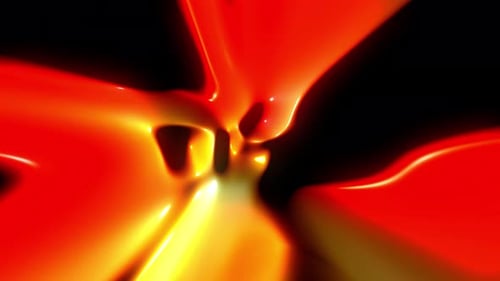 Abstract Fluid Glowing Energy Tunnel Background Animation