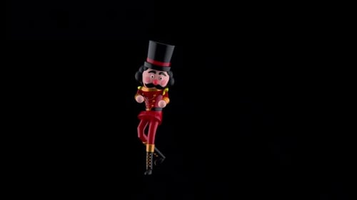 Dancing 3D Animated Nutcracker Character for Christmas Holiday Projects