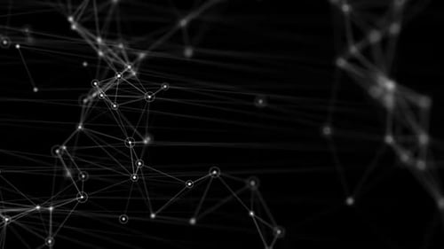Digital network background with data points
