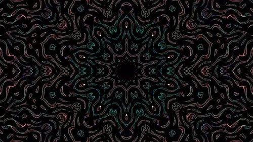 Abstract background moving stripes and flashing with shining light dots. Animation with circles