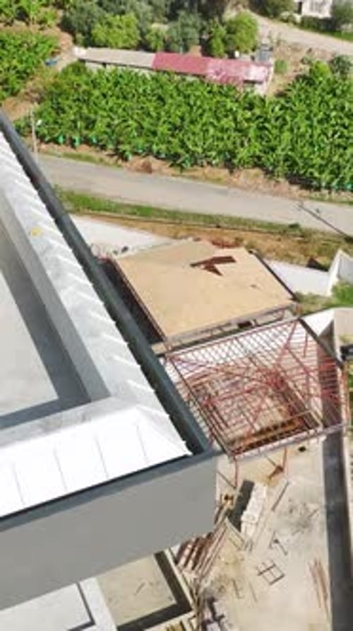 Vertical Video Constructing Heights HighRise Buildings in Alanya Turkey's Thriving Locale