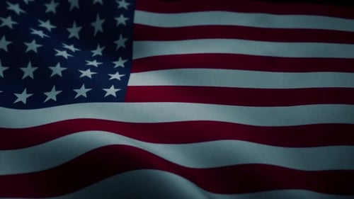 Waving American Flag Patriotic Looping Background