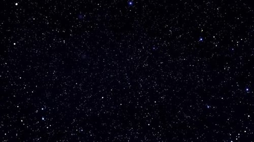 Flying through the stars in space background animation with