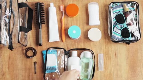 Packing Cosmetics Bag for Travel Time-lapse