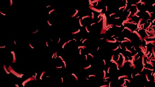 Red Ribbon 3d Icon Loop