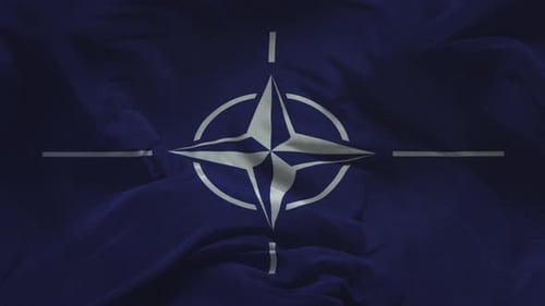 Realistic Waving NATO Flag Animation