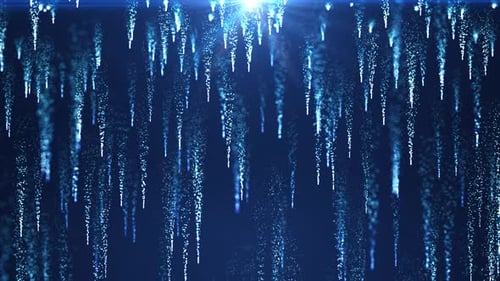 Incident light of dust particles. Awards show backstory. Bright glowing particles