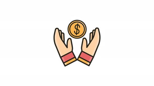 Animated Money Protection Icon Looping and Alpha