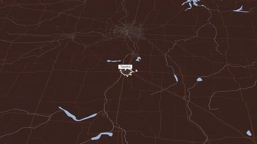 3D Map Animation with City Location Highlight