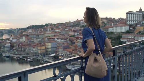 Woman Admiring Porto View
