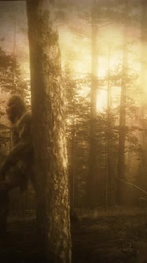 Bigfoot Im Wald Alter Film