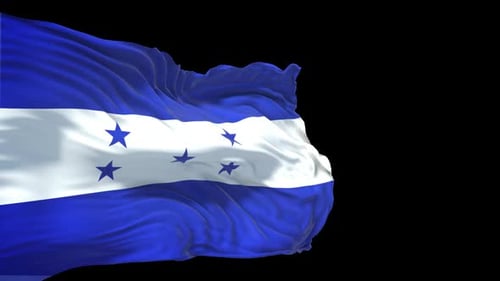 Realistic Waving Flag of Honduras Animation