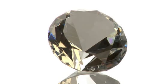 Close Up of Gem on White Background Backdrop