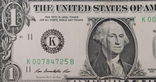 One USD Cash Macro View Concept Finance Business Investment Success