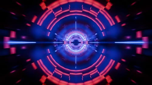 Abstract background endless tunnel, futuristic design, scifi