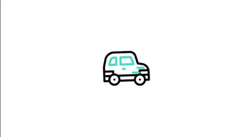 Mini Car Animated Icon