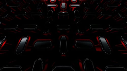 Abstract Background with Black and Red Elements, Shape, 3D Render, Unique Design, Figure, Exclusive