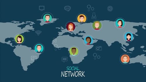Social Media Network Concept