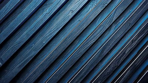 Deep blue wood planks in diagonal pattern