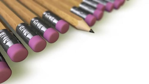 Pencils with one unique and Alpha channel