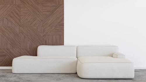 Modern Interior Design Scene Build-Up Animation