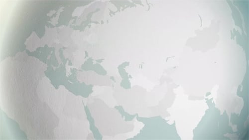 Global Map Zoom to Germany Highlight Animation