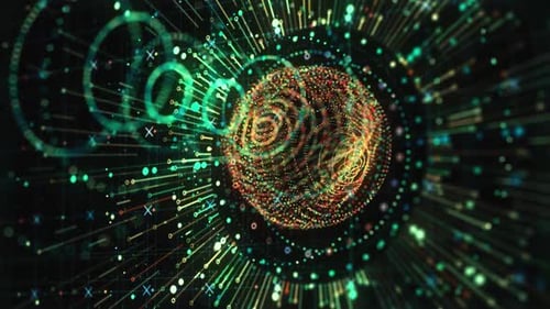 Digital Abstract Particle Fui