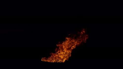 Ignite Sammlung: Ein in der Mitte abgefackeltes Fass auf dunklem Hintergrund, aufgenommen in 4K mit 120 Bildern pro Sekunde