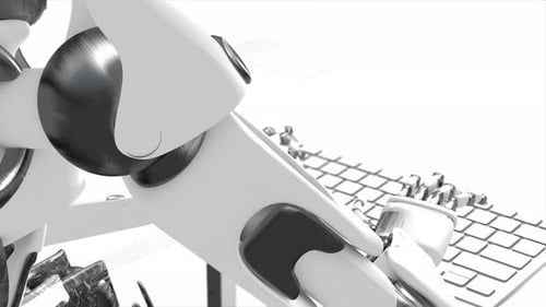 Robot Typing on a Keyboard