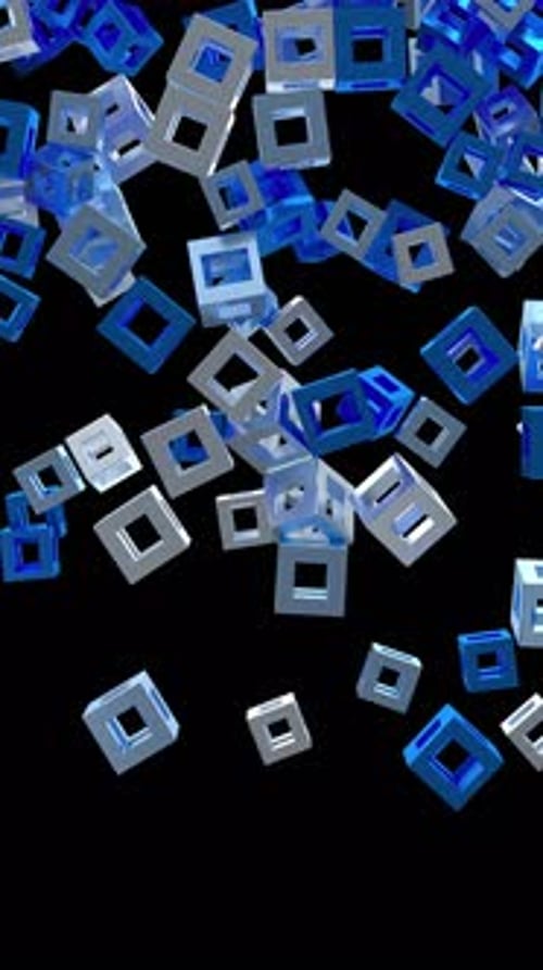 Cubic Shape Transition – 4K Alpha Loop