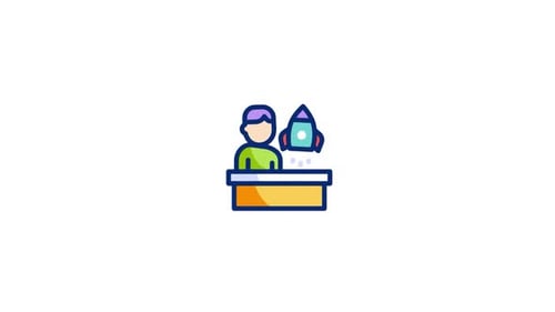 Rocket Animated Icon