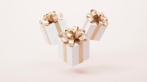 Loop animation of gift boxes