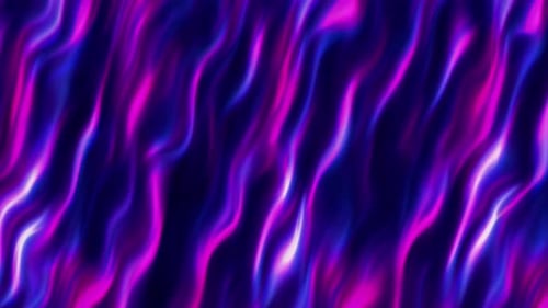 Abstract Fluid Neon Wavy Lines Background Loop