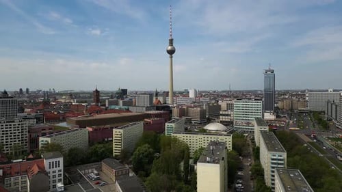Aerial view of Berlin, Germany.