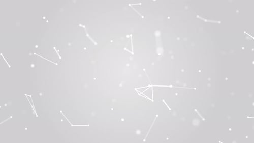 Abstract futuristic background with plexus of lines, dots and triangles, digital technology